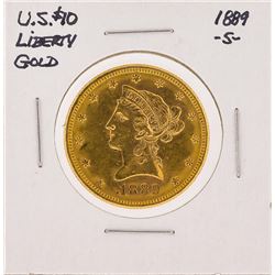1889-S $10 Liberty Head Eagle Gold Coin