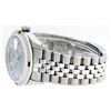 Image 6 : Mens Rolex Stainless Steel Meteorite Diamond and Emerald Datejust Wristwatch