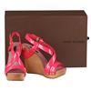 Image 1 : Authentic Louis Vuitton Vernis  Wedges Pink Rose Pop Shoes