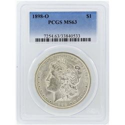 1898-O $1 Morgan Silver Dollar Coin PCGS MS63
