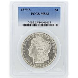 1879-S $1 Morgan Silver Dollar Coin PCGS MS63