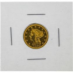 1850 $2 1/2 Liberty Head Quarter Eagle Gold Coin