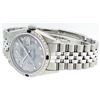 Image 5 : Mens Rolex Stainless Steel Meteorite Diamond and Sapphire Datejust Wristwatch