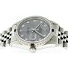 Image 9 : Mens Rolex Stainless Steel Meteorite Diamond and Sapphire Datejust Wristwatch