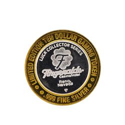 .999 Silver Fitzgeralds Casino & Hotel Reno, Nevada $10 Gaming Token Limited Edi