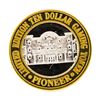 Image 2 : .999 Silver Pioneer Hotel & Gambling Hall $10 Casino Limited Edition Gaming Toke