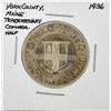 Image 1 : 1936 York County, Maine Tercentenary Commemorative Half Dollar Coin