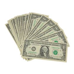 Lot of (25) Consecutive 1995 $1 Federal Reserve STAR Note CU