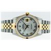 Image 9 : Rolex Mens Two Tone MOP Roman Ruby and Diamond Datejust Wristwatch