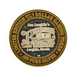 .999 Silver Riverside Resort Hotel & Casino $10 Casino Limited Edition Gaming To