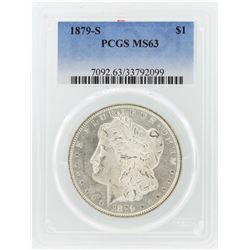 1879-S $1 Morgan Silver Dollar Coin PCGS MS63