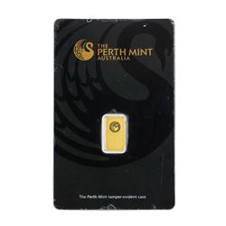 Perth Mint Australia 1 Gram Gold Bar