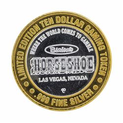 .999 Silver Binions Horseshoe $10 Casino Gaming Token Limited Edition