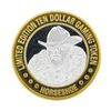 Image 2 : .999 Silver Binions Horseshoe $10 Casino Gaming Token Limited Edition