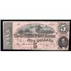Image 1 : 1864 $5 The Confederate States of America Note