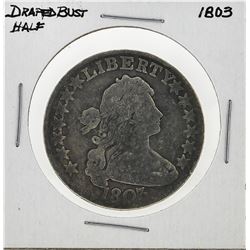 1803 Draped Bust Half Dollar Silver Coin