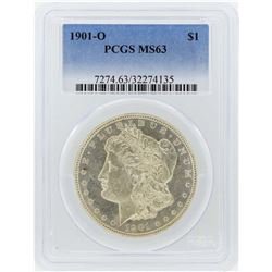 1901-O $1 Morgan Silver Dollar Coin PCGS MS63