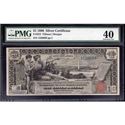 1896 $1 Silver Certificate Educational Note PMG XF40