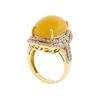 Image 3 : 14KT Yellow Gold 10.30ct. Opal and Diamond Ring