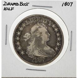 1807 Draped Bust Half Dollar Silver Coin