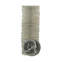Roll of (40) 1955-D Brilliant Uncirculated Washington Silver Quarters