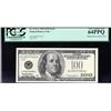 Image 1 : 1999 $100 Federal Reserve Note ERROR Missing Green Treasury Seal PCGS 64PPQ