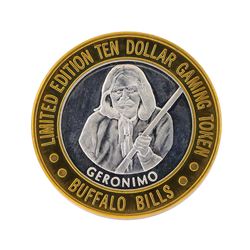 .999 Silver Buffalo Bills Resort & Casino $10 Gaming Token Limited Edition