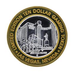 .999 Silver Las Vegas Club $10 Casino Gaming Token Limited Edition