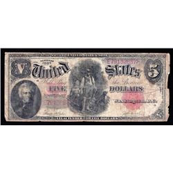 1907 $5 Woodchopper Legal Tender Note