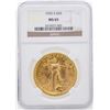 Image 1 : 1922 S $20 St. Gaudens Double Eagle Gold Coin NGC MS65