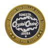 Image 1 : .999 Silver Crystal Casino Aruba $10 Casino Gaming Token Limited Edition