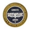Image 2 : .999 Silver Crystal Casino Aruba $10 Casino Gaming Token Limited Edition