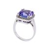Image 3 : 14KT White Gold 7.90ct Tanzanite and Diamond Ring