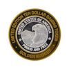 Image 1 : .999 Silver Golden Nugget Las Vegas $10 Casino Gaming Token Limited Edition