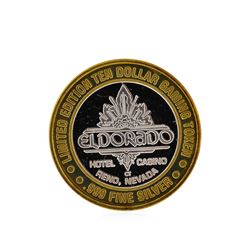 .999 Silver El Dorado Hotel & Casino Reno, Nevada $10 Gaming Token Limited Editi