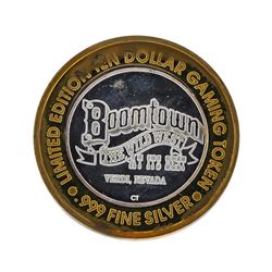 .999 Silver Boomtown Hotel & Casino Reno, NV $10 Gaming Token Limited Edition