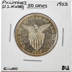 1903 50 Centavos Silver Coin