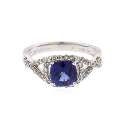 14KT White Gold 2.59ct. Tanzanite and Diamond Ring