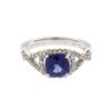 Image 1 : 14KT White Gold 2.59ct. Tanzanite and Diamond Ring