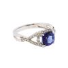 Image 2 : 14KT White Gold 2.59ct. Tanzanite and Diamond Ring