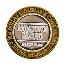 .999 Silver Boomtown Casino Biloxi, MS $10 Casino Limited Edition Gaming Token