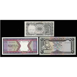 Lot of (3) Assorted Middle East Notes