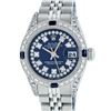 Image 1 : Rolex Stainless Steel Blue String Diamond VVS Datejust Ladies Watch