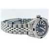 Image 6 : Rolex Stainless Steel Blue String Diamond VVS Datejust Ladies Watch