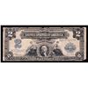 Image 1 : 1899 $2 Mini Porthole Silver Certificate Note - Pinholes