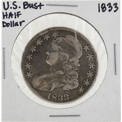 1833 Capped Bust Silver Half Dollar Coin