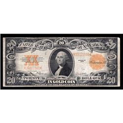 1922 $20 Large Size Gold Certificate Note- Pinhole