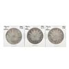 Image 1 : Set of (3) Mexico 8 Reales Silver Coins