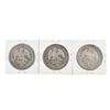 Image 2 : Set of (3) Mexico 8 Reales Silver Coins