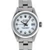 Image 1 : Rolex Ladies Stainless Steel Mother Of Pearl Oyster Band Datejust Wristwatch